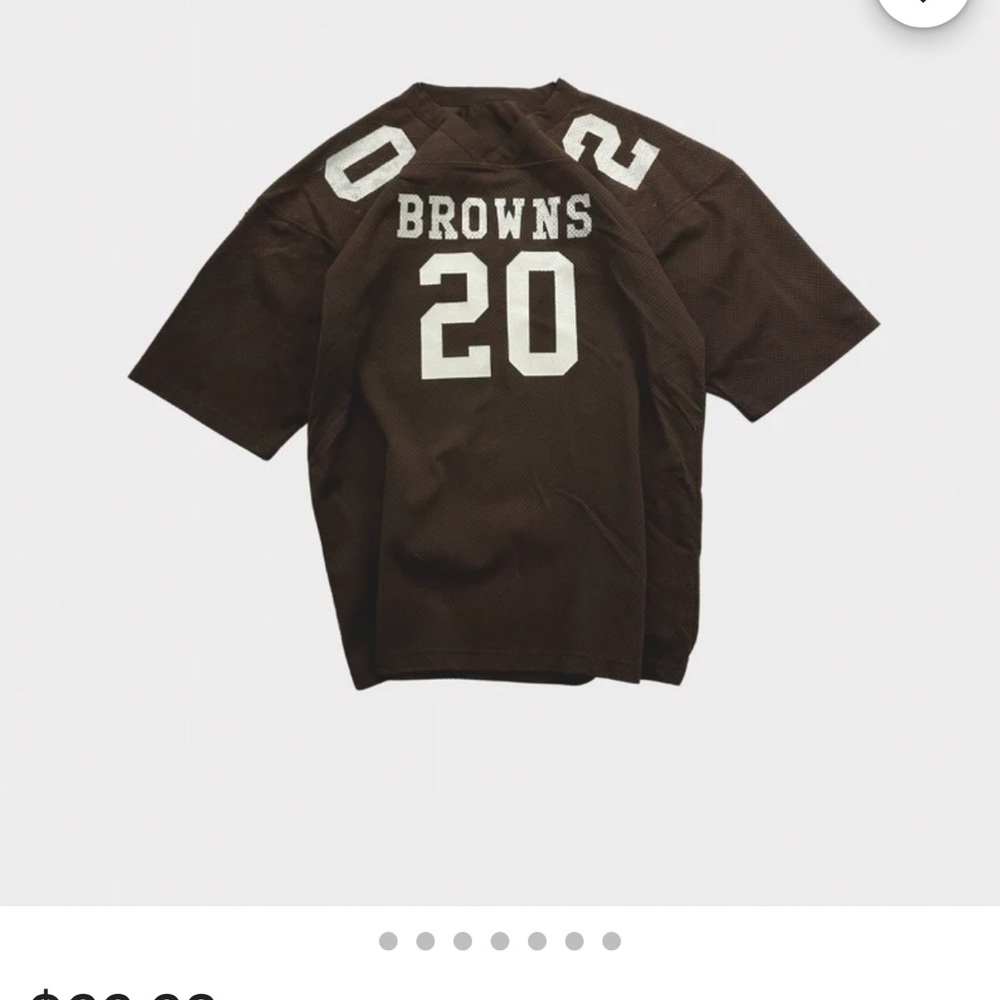 Russell Athletic Brown and White Jersey